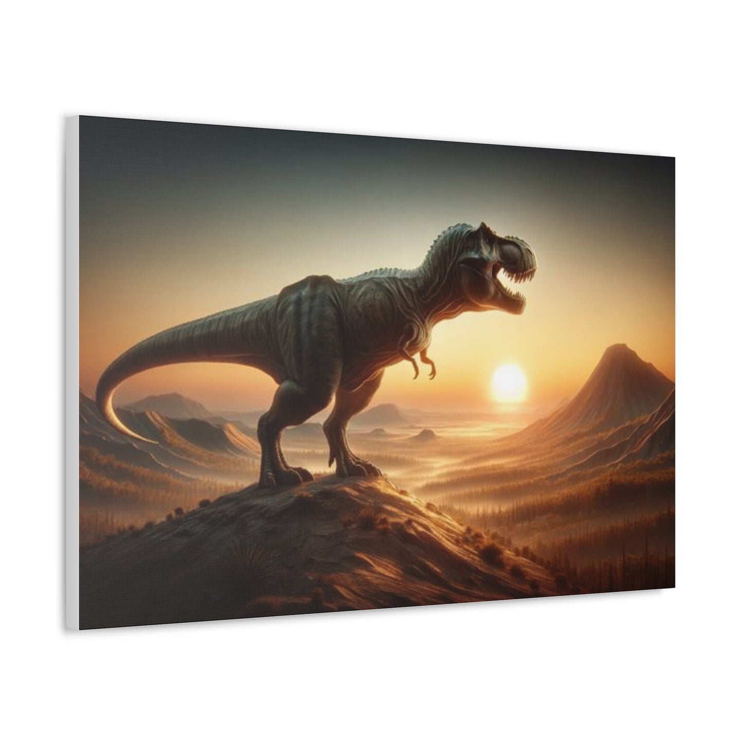 T-Rex Dinosaur Canvas - Careless Creations