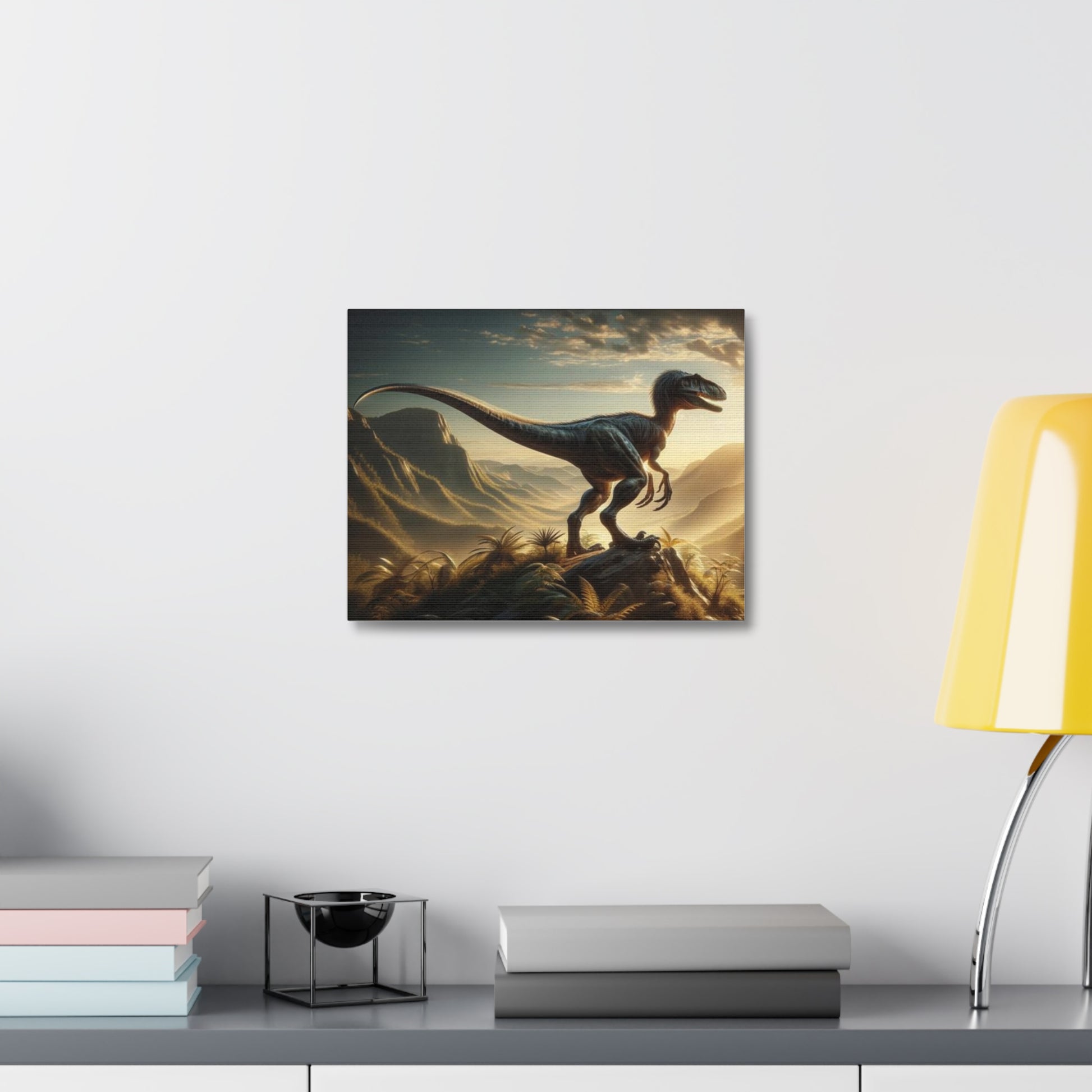 Velociraptor Dinosaur Canvas - Careless Creations