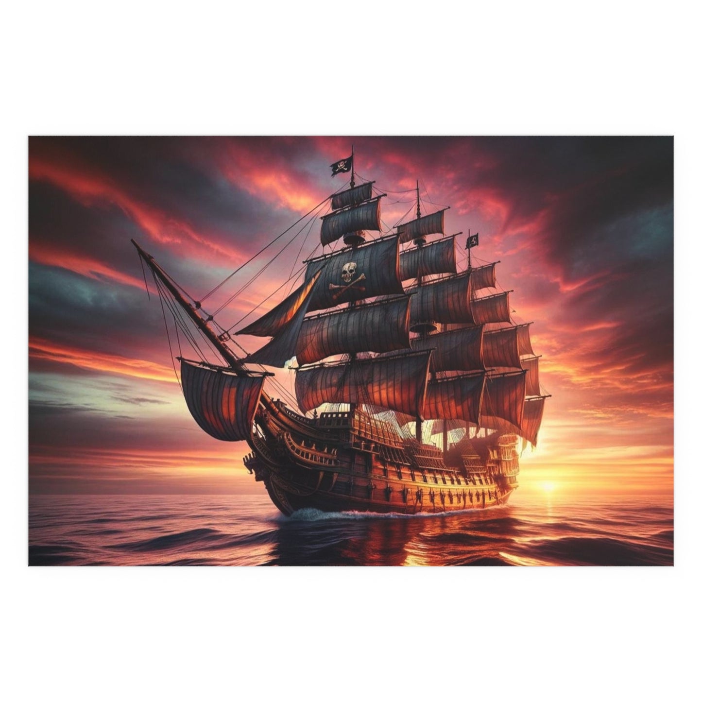 Pirate Ship Poster - Careless Creations