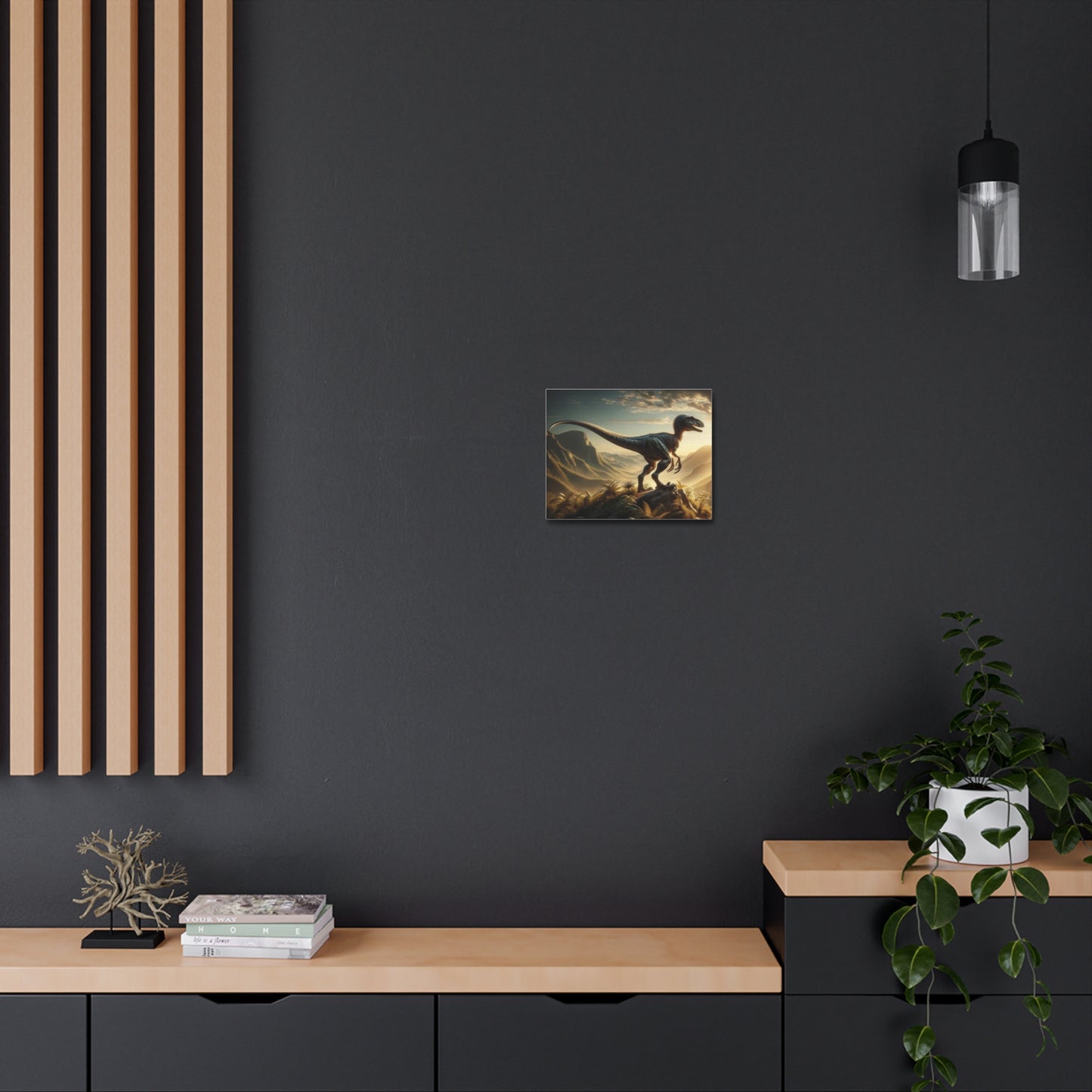 Velociraptor Dinosaur Canvas - Careless Creations