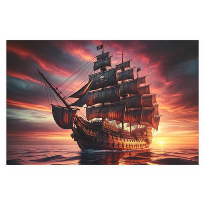 Pirate Ship Poster - Careless Creations