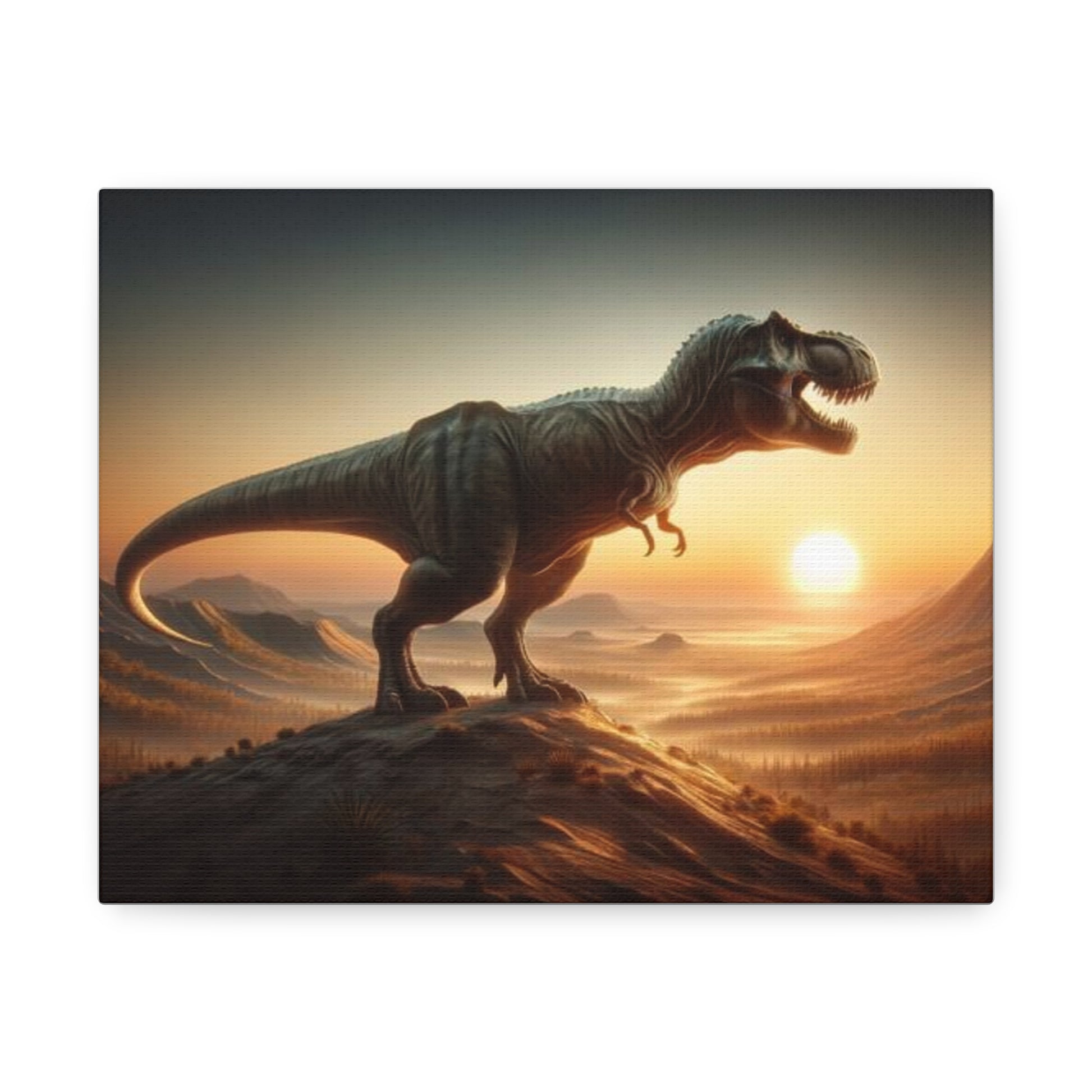 T-Rex Dinosaur Canvas - Careless Creations