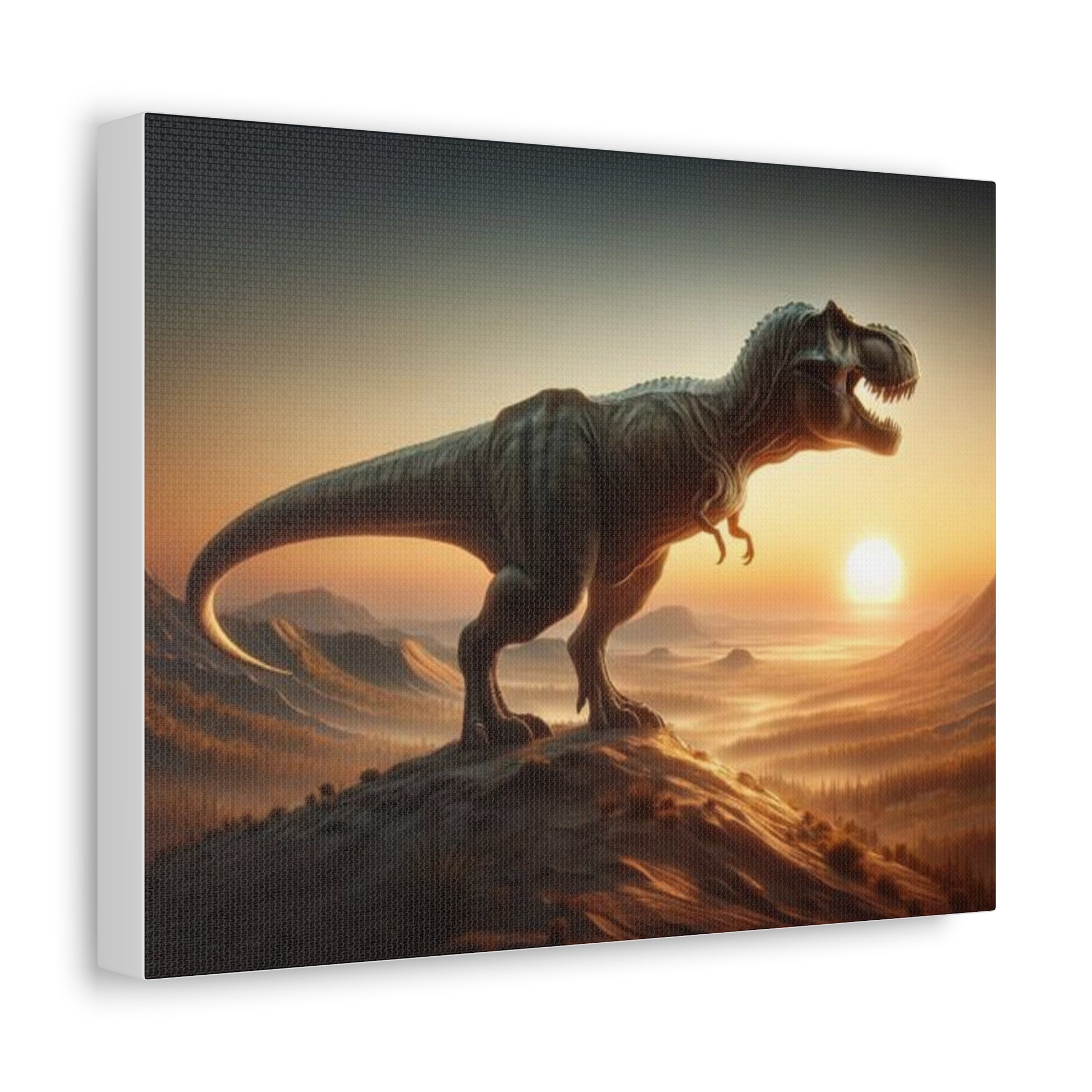 T-Rex Dinosaur Canvas - Careless Creations