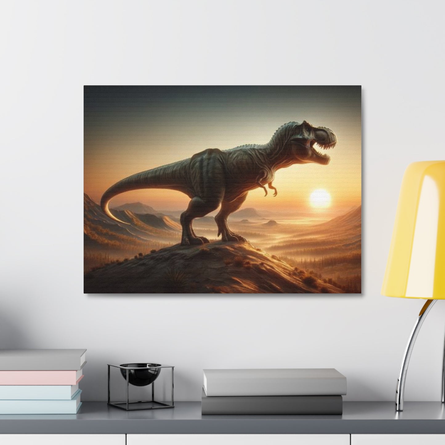 T-Rex Dinosaur Canvas - Careless Creations