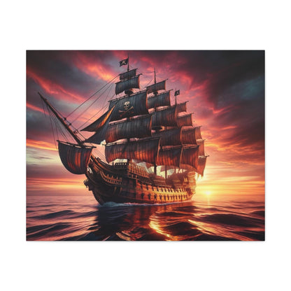 Pirate Ship Canvas - Careless Creations