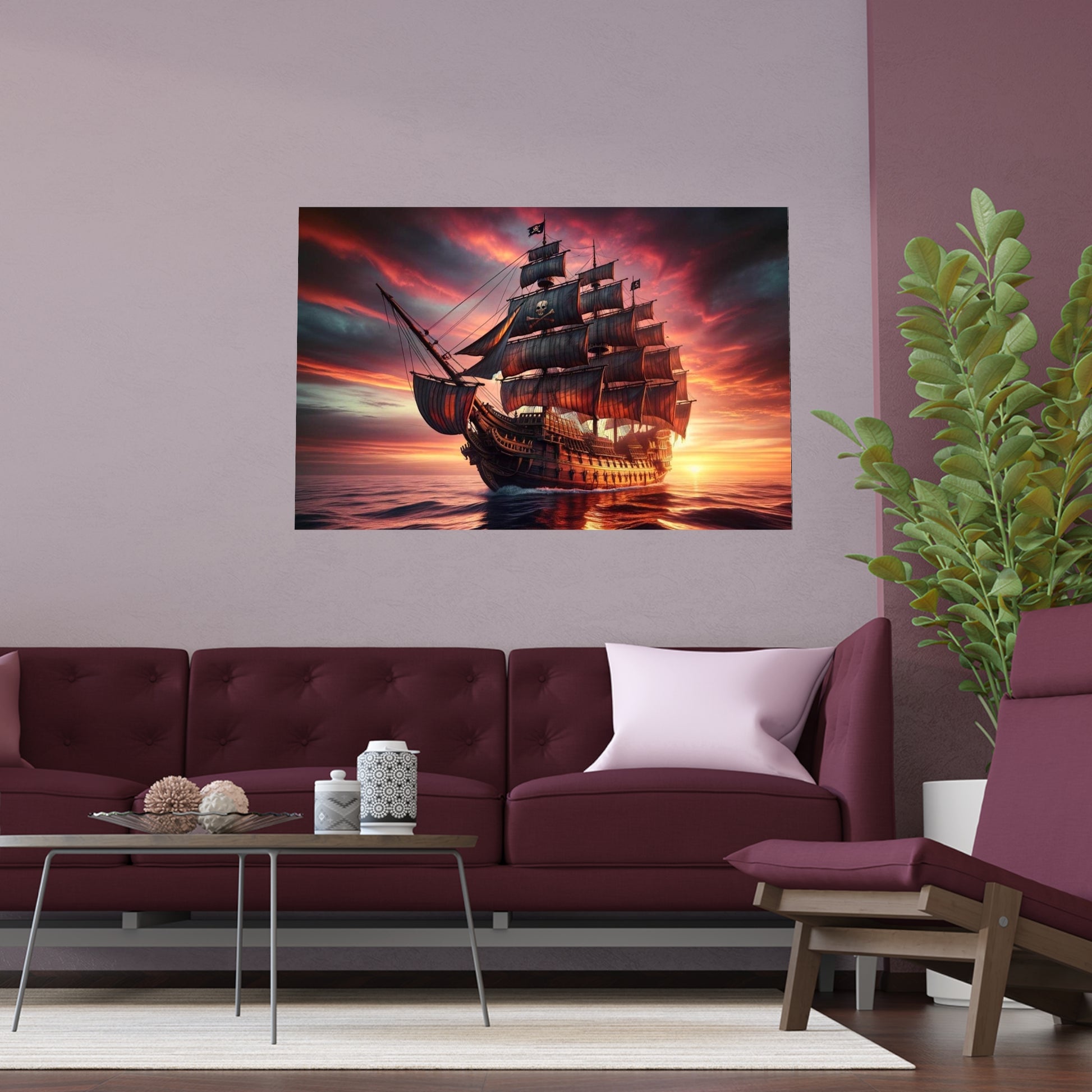 Pirate Ship Poster - Careless Creations