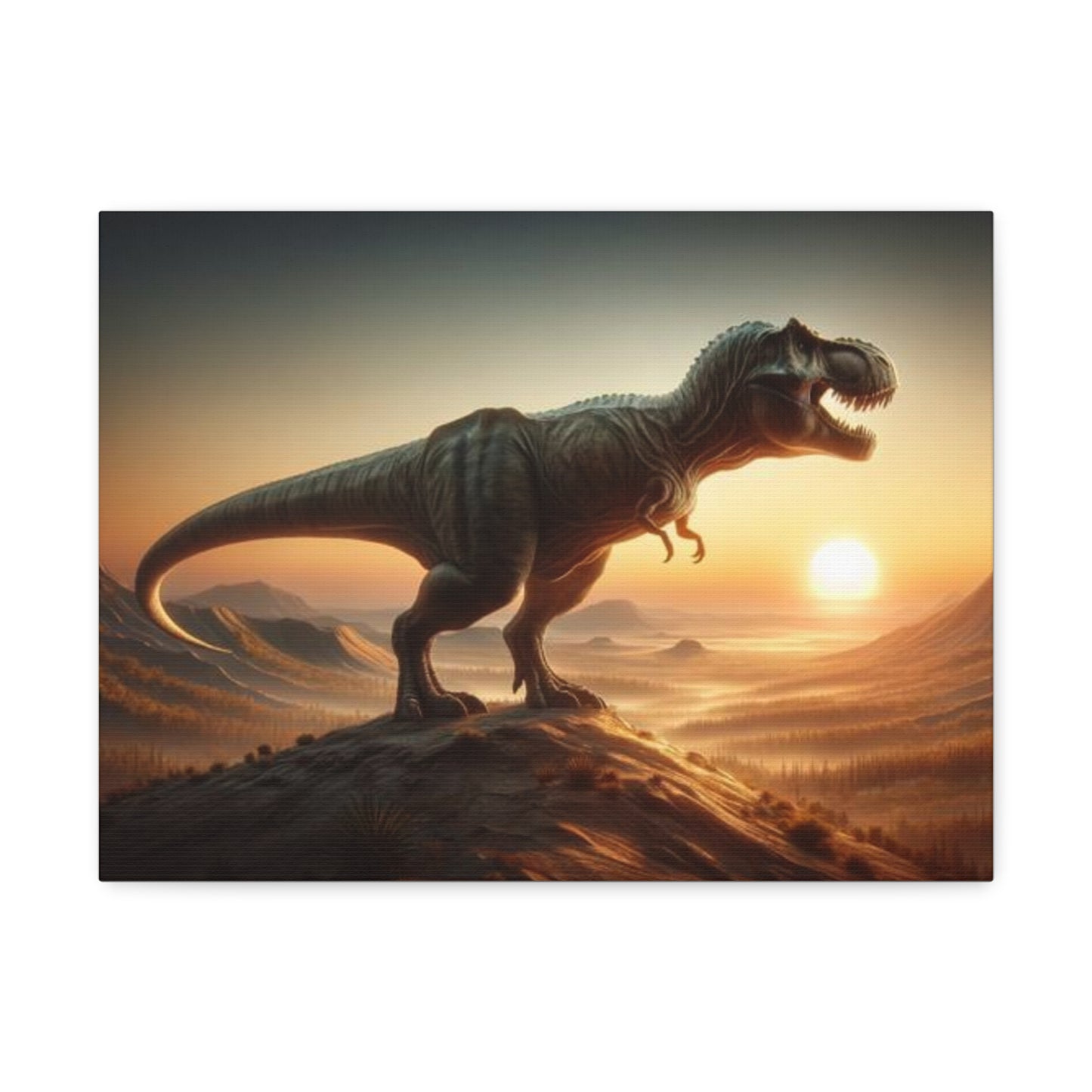 T-Rex Dinosaur Canvas - Careless Creations