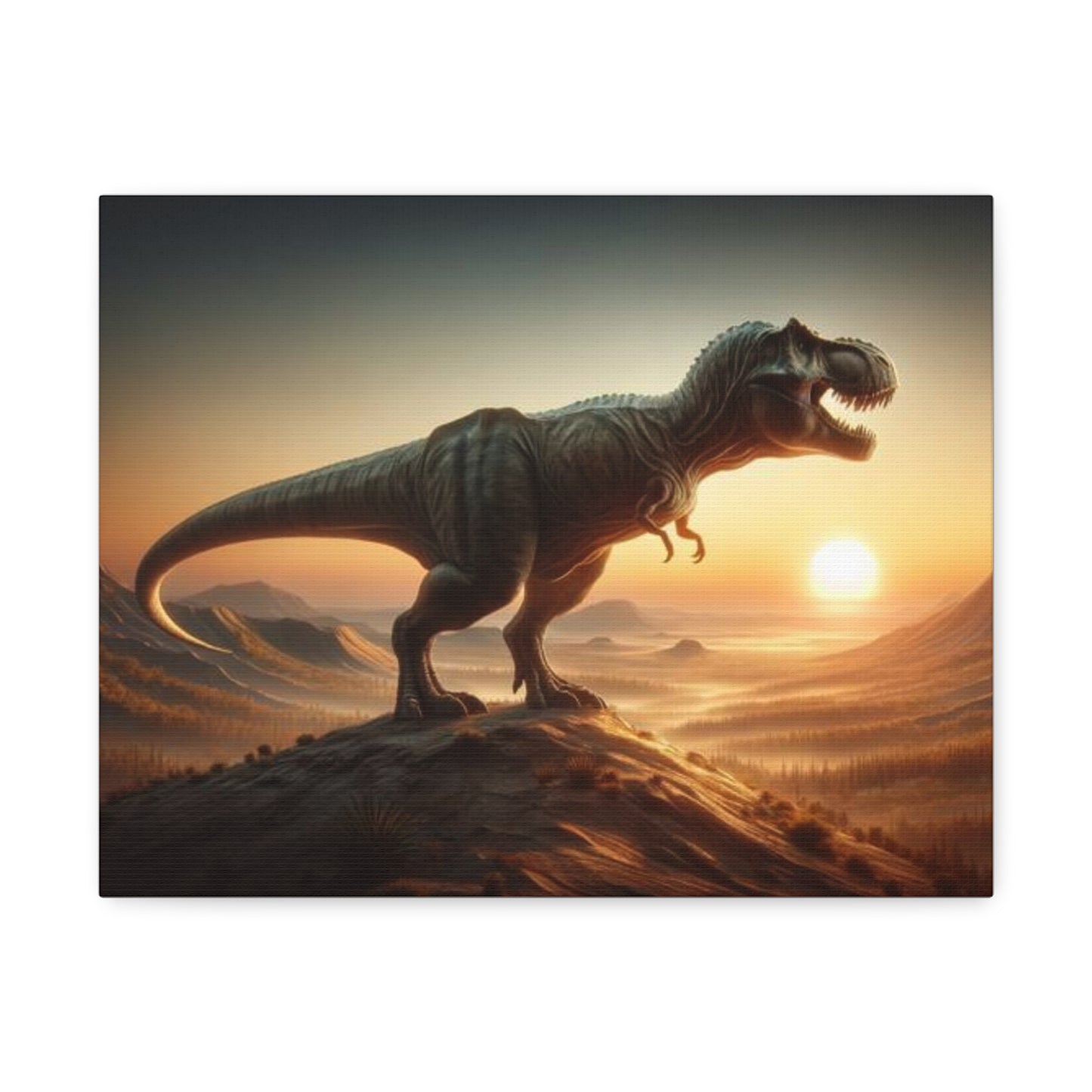 T-Rex Dinosaur Canvas - Careless Creations