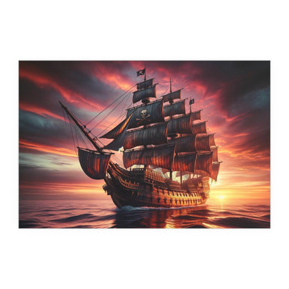 Pirate Ship Poster - Careless Creations