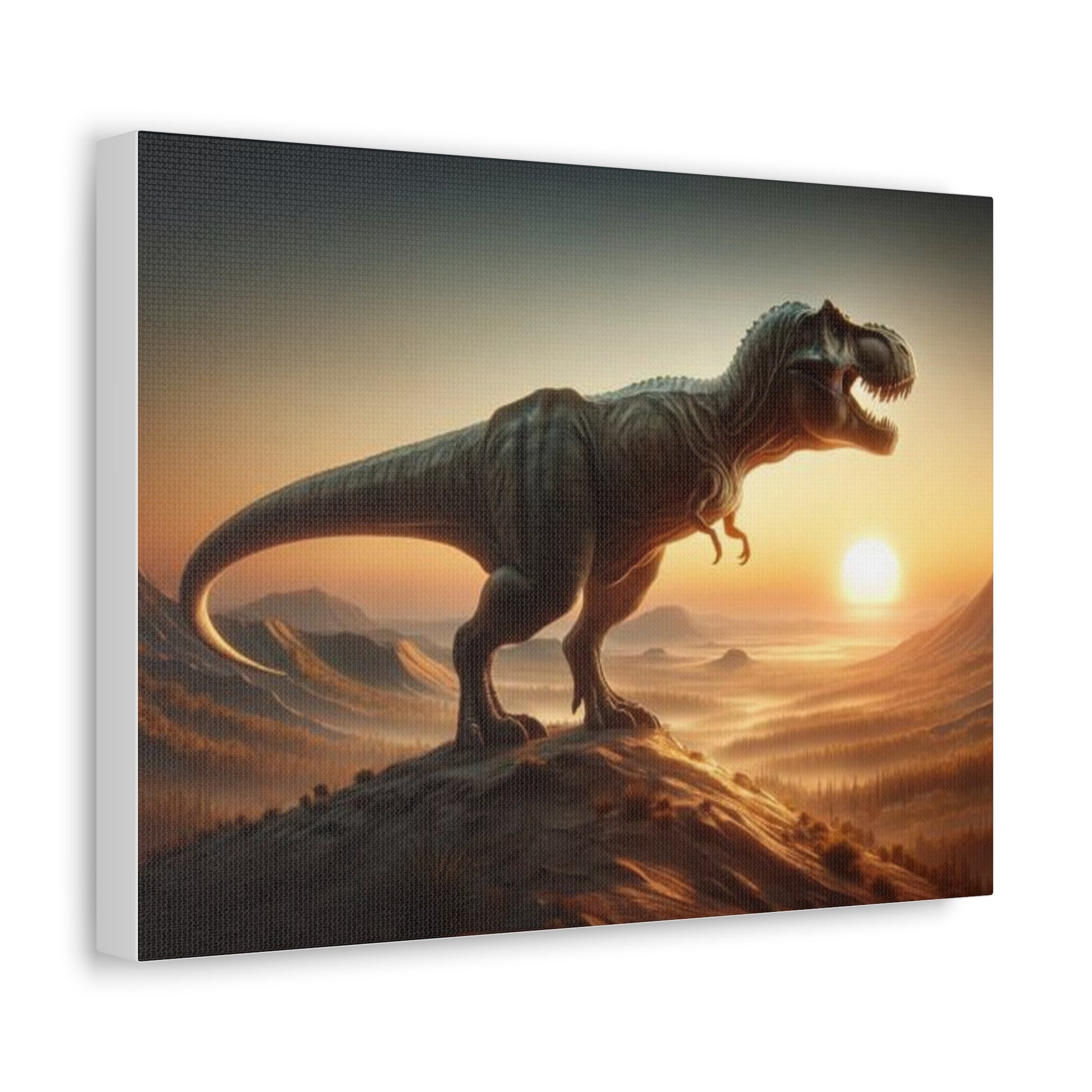 T-Rex Dinosaur Canvas - Careless Creations