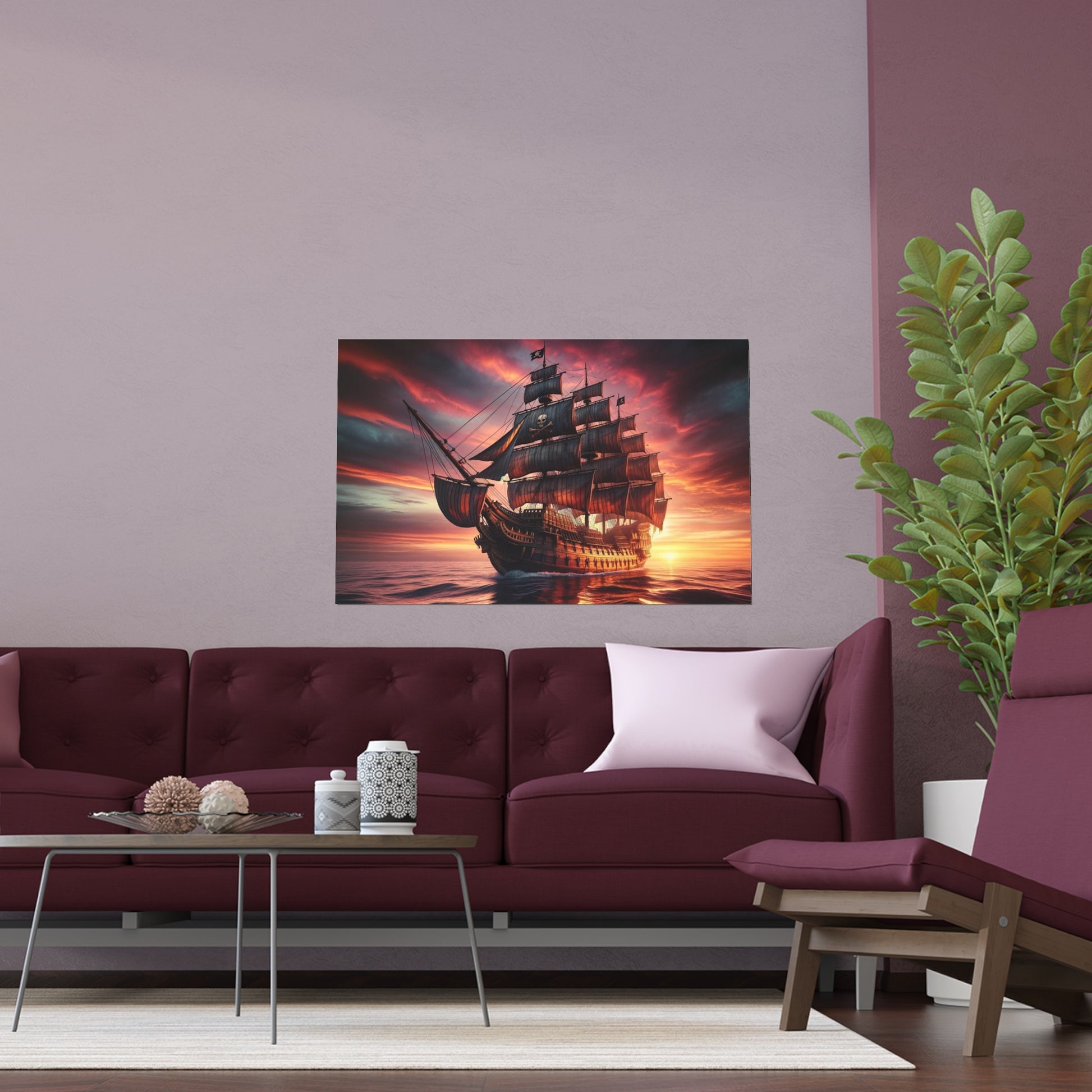 Pirate Ship Poster - Careless Creations