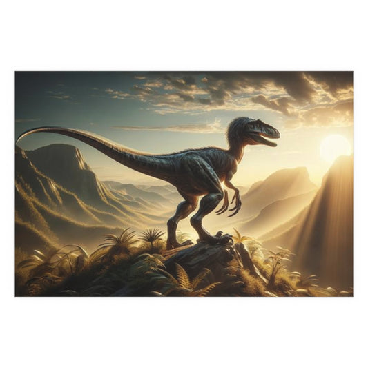 Velociraptor Dinosaur Poster - Careless Creations