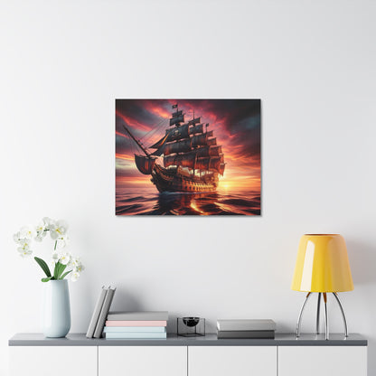 Pirate Ship Canvas - Careless Creations