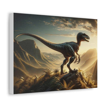 Velociraptor Dinosaur Canvas - Careless Creations