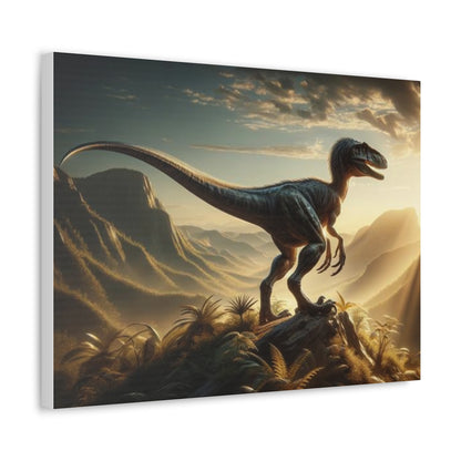 Velociraptor Dinosaur Canvas - Careless Creations