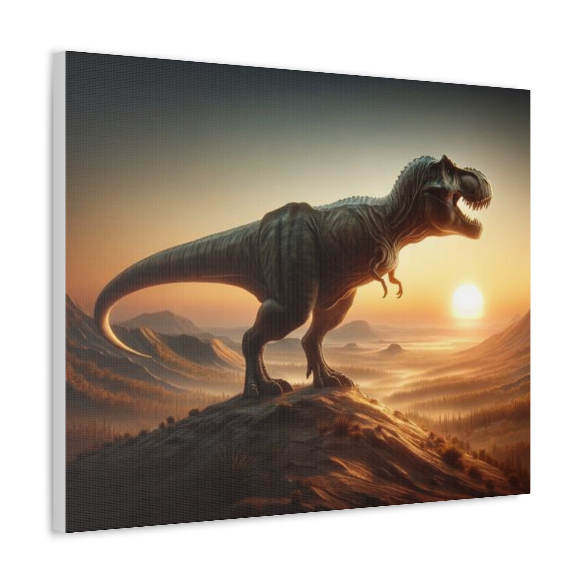 T-Rex Dinosaur Canvas - Careless Creations