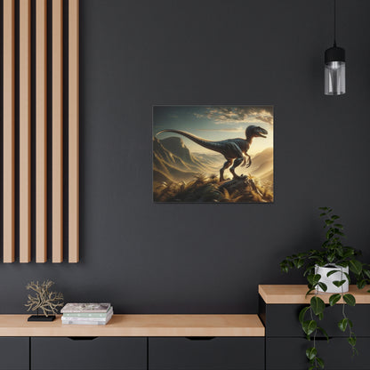 Velociraptor Dinosaur Canvas - Careless Creations