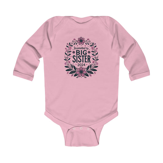 Big Sister 2024 Long Sleeve Baby Bodysuit - Careless Creations