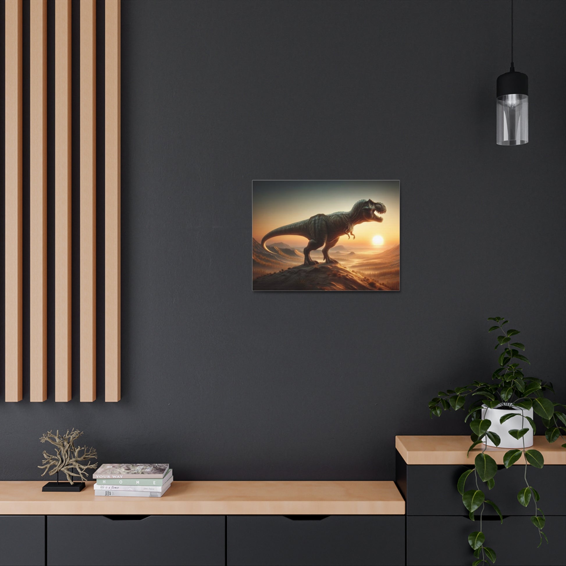 T-Rex Dinosaur Canvas - Careless Creations