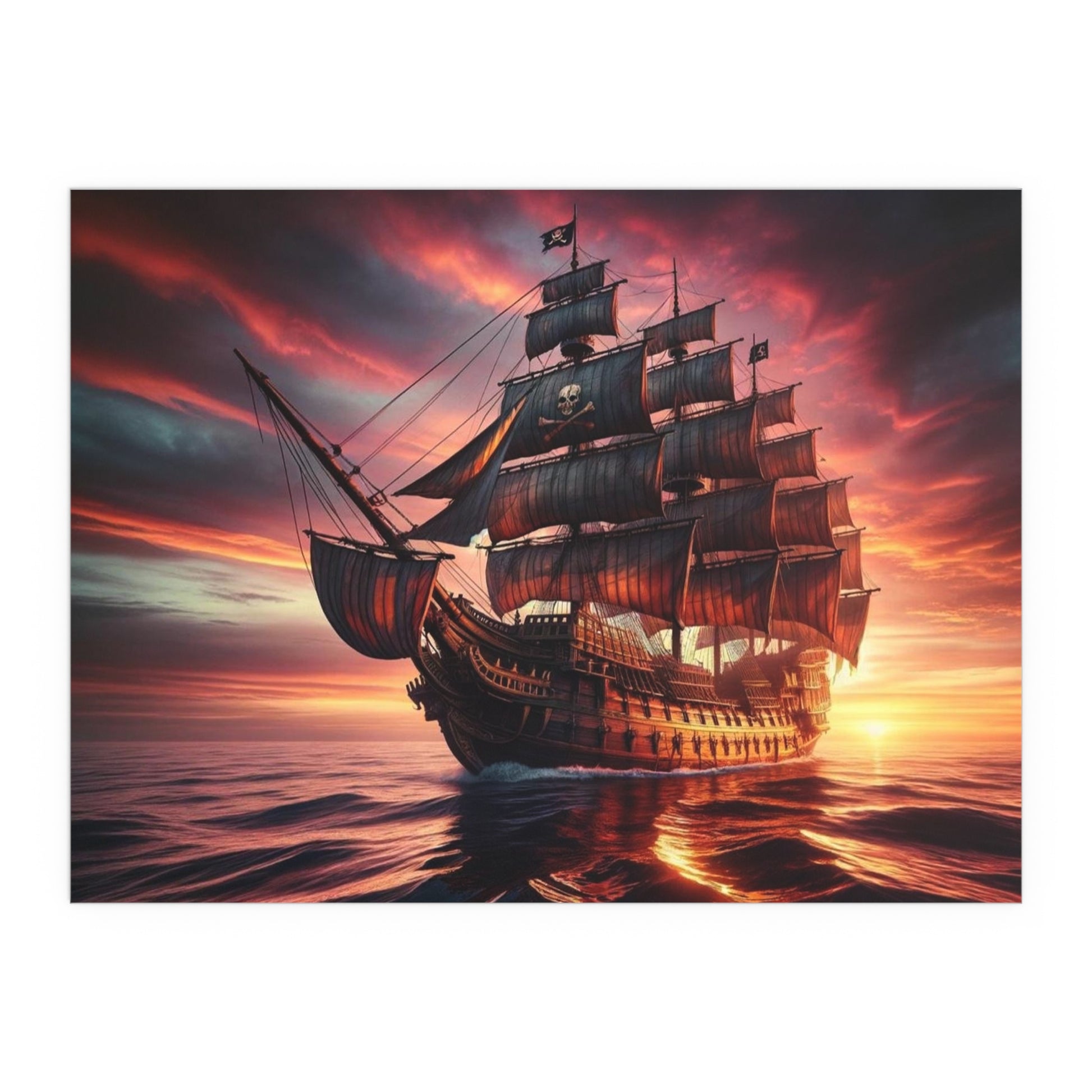 Pirate Ship Poster - Careless Creations