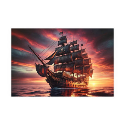 Pirate Ship Poster - Careless Creations