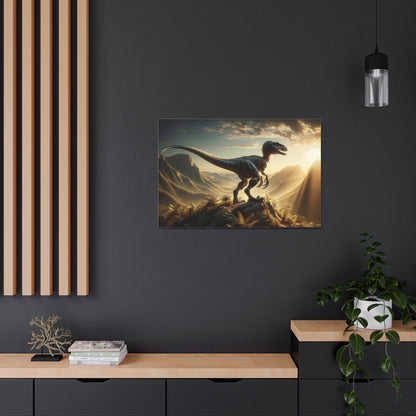 Velociraptor Dinosaur Canvas - Careless Creations