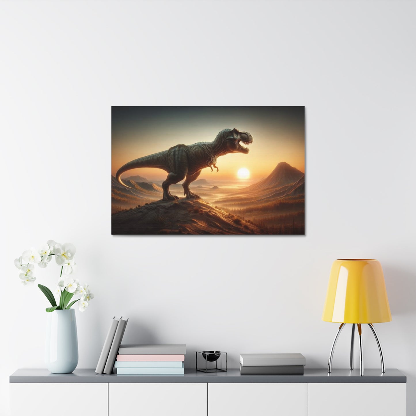 T-Rex Dinosaur Canvas - Careless Creations