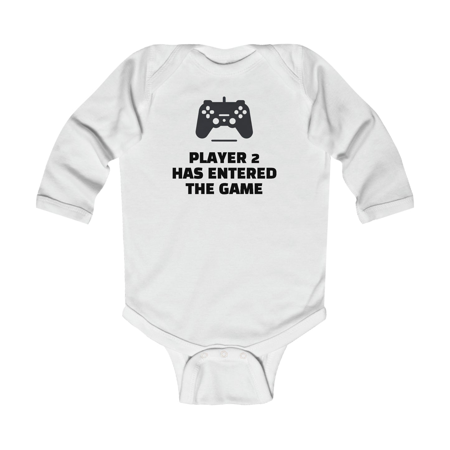 Player 2 Has Entered The Game Long Sleeve Baby Bodysuit - Careless Creations