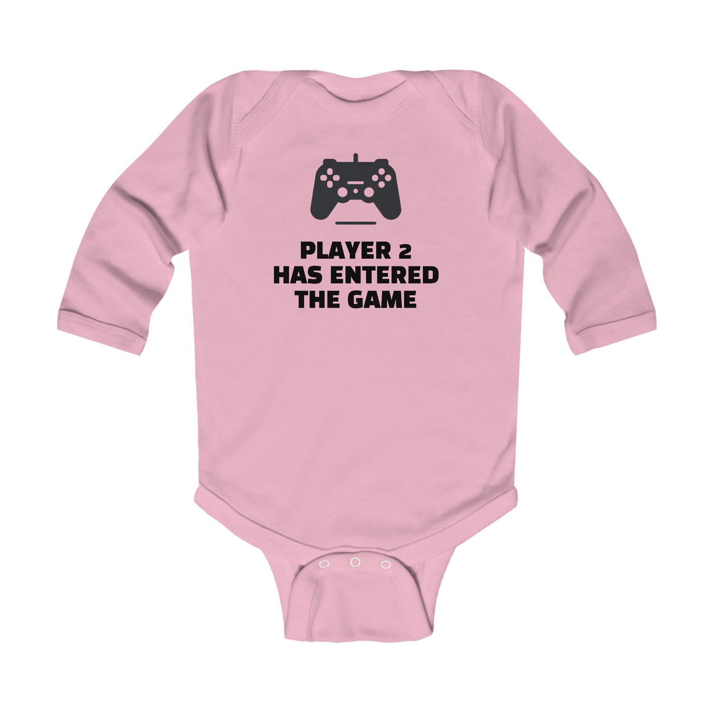 Player 2 Has Entered The Game Long Sleeve Baby Bodysuit - Careless Creations