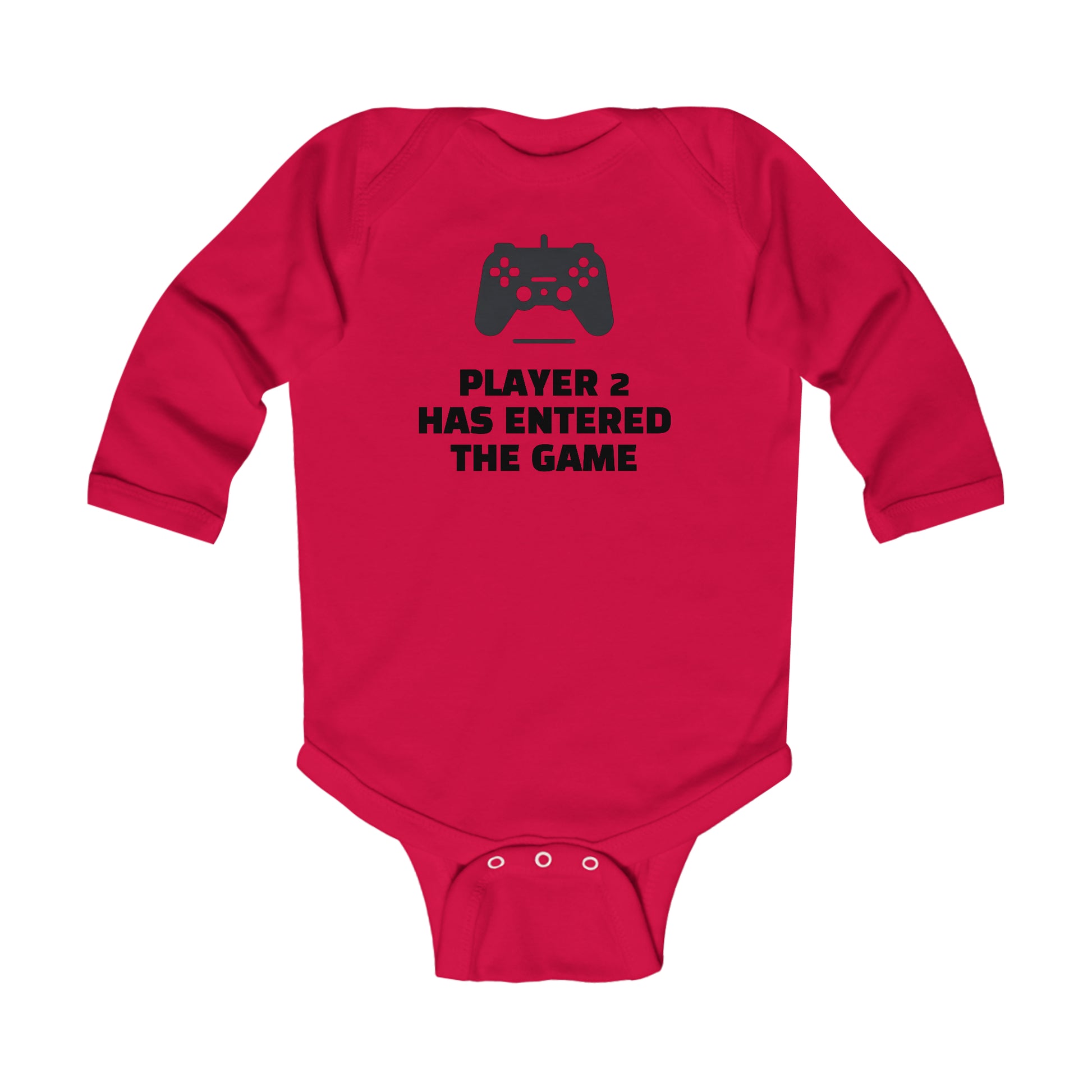 Player 2 Has Entered The Game Long Sleeve Baby Bodysuit - Careless Creations