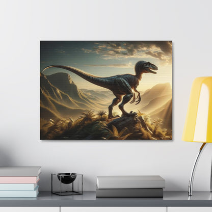 Velociraptor Dinosaur Canvas - Careless Creations