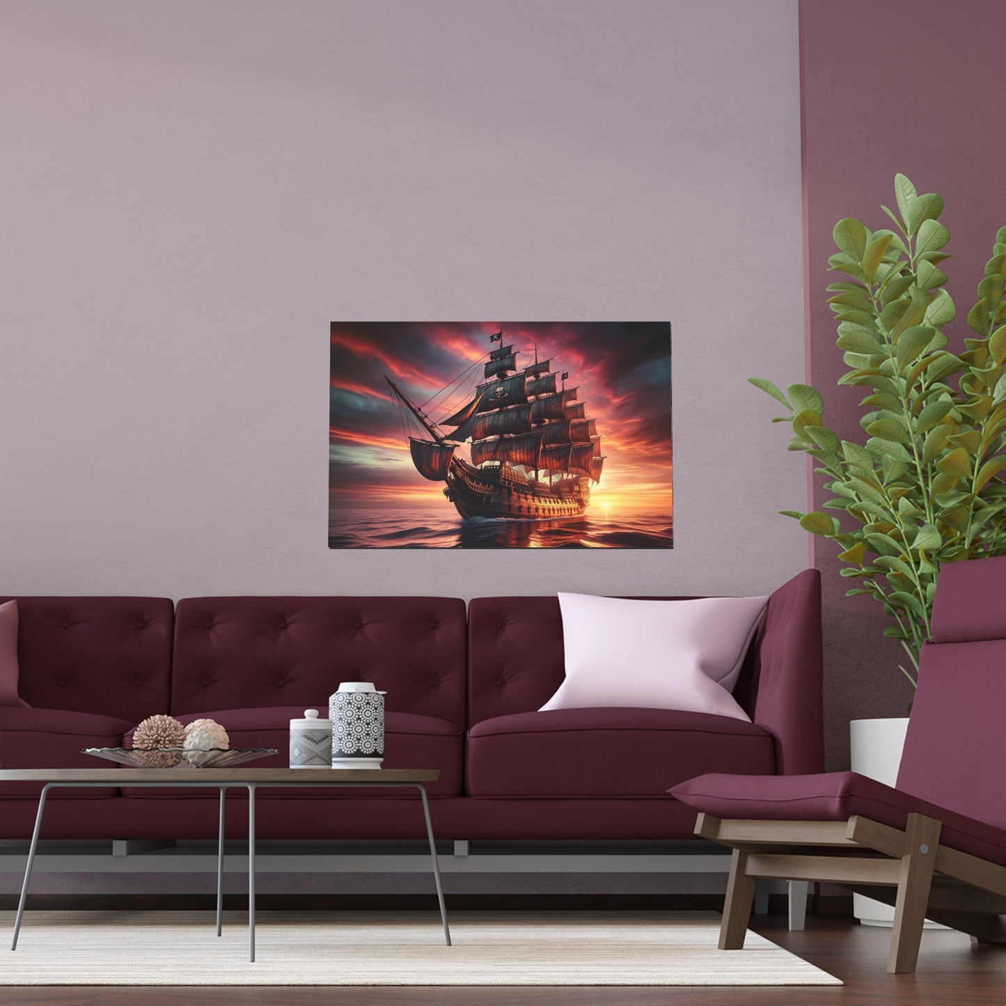 Pirate Ship Poster - Careless Creations