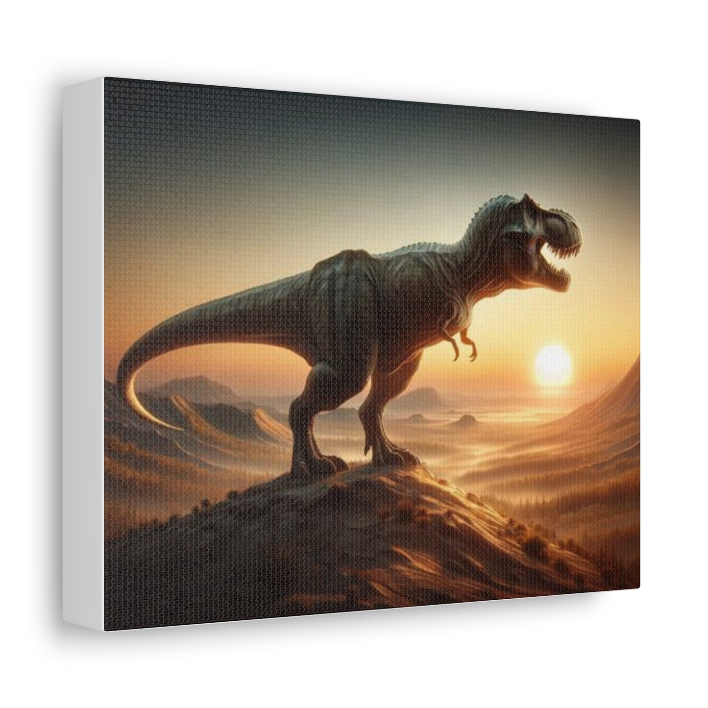 T-Rex Dinosaur Canvas - Careless Creations