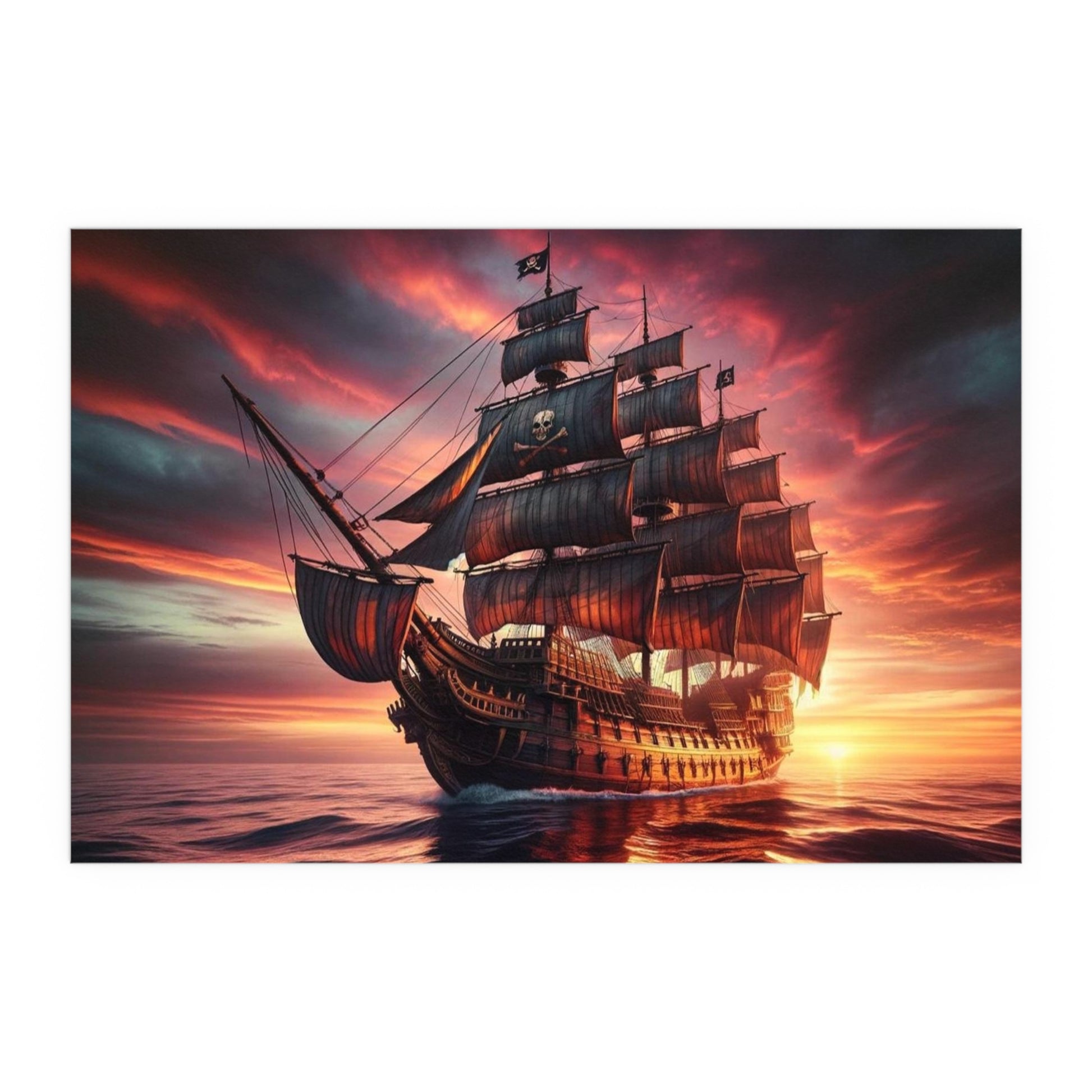 Pirate Ship Poster - Careless Creations